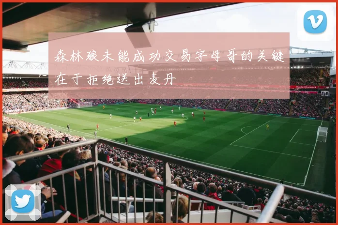 森林狼未能成功交易字母哥的关键在于拒绝送出麦丹